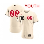 Youth Texas Rangers Customized Cream 2023 City Connect Stitched Baseball Jersey