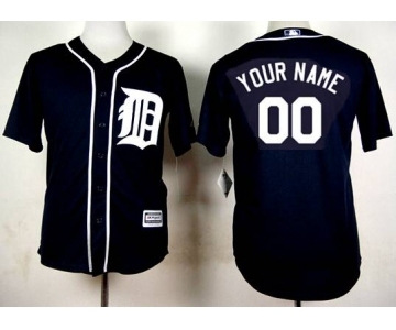 Youth Detroit Tigers Customized 2015 Navy Blue Jersey