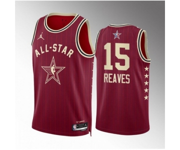 Men 2024 All Star #15 Austin Reaves Crimson Stitched Basketball Jersey