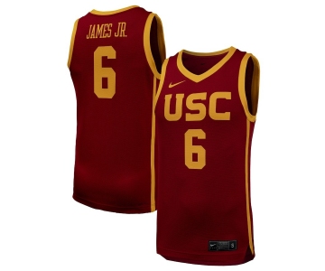 NBA Trojans #6 JAMES JR. Red Jerseys