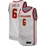 NBA Trojans #6 JAMES JR. White Jerseys