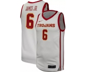 NBA Trojans #6 JAMES JR. White Jerseys