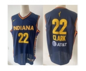 Men Indiana Fever Caitlin Clark #22 Navy Blue Stitched Basketball Nike WNBA Jersey