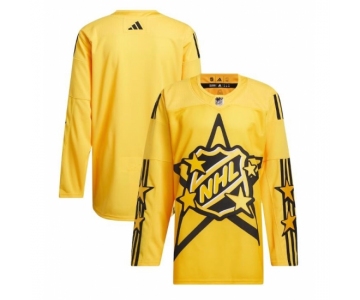 Men All Star Game 2024 Yellow Primegreen Stitched Hockey Jersey