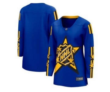 Women All Star Game 2024 Blue Breakaway Stitched Hockey Jersey