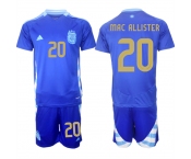 Men's Argentina #20 Alexis Mac Allister Blue 2024-25 Away SoccerJersey Suit