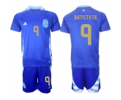 Men's Argentina #9 Gabriel Batistuta Blue 2024-25 Away SoccerJersey Suit