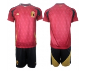 Men's Belgium National Team Blank Red 2024-25 Home Soccer Jersey Suit