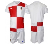 Men's Columbia Custom White Red 2024-25 Home Soccer Jersey Suit