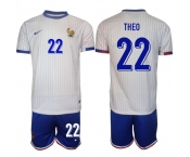 Men's France #22 Theo White 2024-25 Away Soccer Jersey Suit