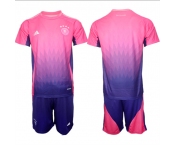 Men's Germany Custom Pink Purple 2024-25 Away Soccer Jersey Suit