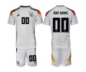 Men's Germany Custom White 2024-25 Home Soccer Jersey Suit