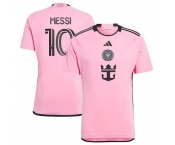 Men's Inter Miami CF #10 Lionel Messi Pink 2024-25 Home Soccer Jersey