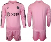 Men's Inter Miami CF Blank 2023-24 Pink Home Soccer Jersey Suit