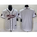 Men's Inter Miami CF Blank White Cool Base Stitched Jersey