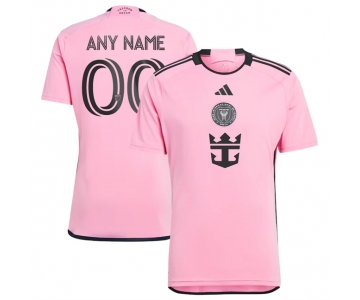 Men's Inter Miami CF Custom Pink 2024-25 Home Soccer Jersey