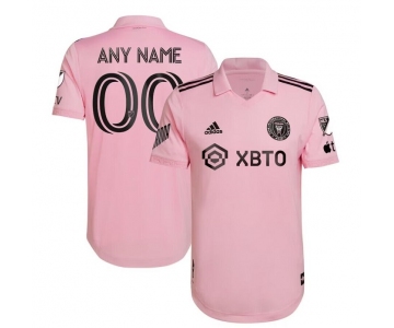 Men's Inter Miami CF Custom Pink Soccer Jersey