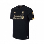 Men's Liverpool Black Gold Strip Goalkeeper Soccer Jersey