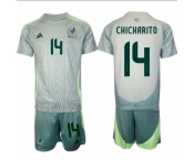 Men's Mexico #14 Chicharito 2024 Away Soccer