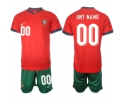 Men's Portugal Team Custom 2024-25 Red Home Soccer Jersey Suit