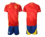 Men's Spain Team Blank 2024-25 Red Home Soccer Jersey Suit