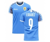 Men Uruguay #9 Luis Suarez Soccer 2024 Jersey Blue II