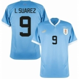 Men Uruguay #9 Luis Suarez Soccer 2024 Jersey Blue .