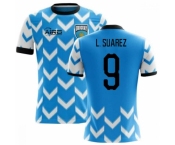 Men Uruguay #9 Luis Suarez Soccer 2024 Jersey Blue