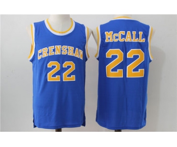 Crenshaw 22 McCall Blue Stitched Movie Jersey