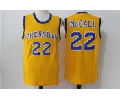 Crenshaw 22 McCall Gold Stitched Movie Jersey