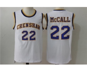 Crenshaw 22 McCall White Stitched Movie Jersey