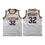 Crenshaw Love And Baskeball 32 Monica Wright White Stitched Movie Jersey