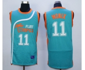 Flint Tropics 11 Ed Monix Teal Semi Pro Movie Stitched Basketball Jersey