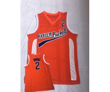 Harlem Buckets 2 Irving Orange Uncle Drew Movie Basketball Jersey