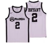 Men's Mamba #2 Gianna White College Basketball Swingman Stitched Jersey