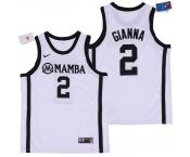 Men's Mamba #2 Gianna White College Basketball Swingman Stitched Nike Jersey