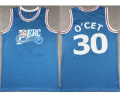 Men's Perc #30 O'Cet Movie Blue Stitched Basketball jersey