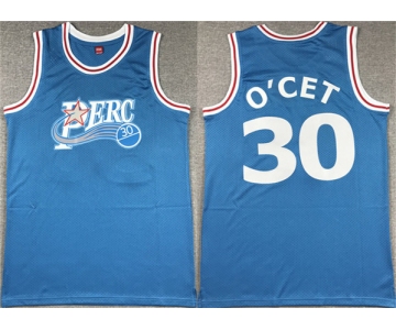 Men's Perc #30 O'Cet Movie Blue Stitched Basketball jersey