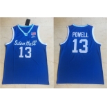 Men's Seton Hall Pirates #13 Myles Powell Blue College Basketball Swingman Stitched Jersey