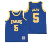 Men's Temple Owls Eagles #5 Kevin Hart Blue Jersey