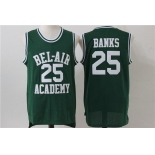 Men's The Movie Bel Air Academy #25 Banks Green Swingman Basketball Jersey