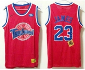 Men's The Movie Space Jam #23 LeBron James Red Soul Swingman Basketball Jersey