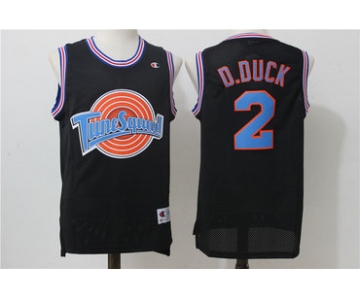 Tune Squad 2 D.DUCK Black Stitched Movie Jersey