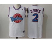 Tune Squad 2 D.Duck White Stitched Movie Jersey