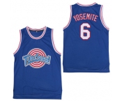 Tune Squad 6 Yosemite Blue Stitched Movie Basketball Jersey