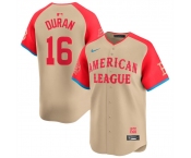 Men's American League #16 Jarren Duran Cream 2024 All-Star Limited Stitched Baseball Jersey