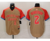 Men's Baltimore Orioles #2 Gunnar Henderson Number Cream 2024 All Star Limited Stitched Jersey