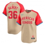 Men's National League #36 Logan Gilbert Cream 2024 All-Star Limited Stitched Baseball Jersey