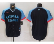 Men's National League Blank Navy 2024 All Star Limited Stitched Baseball Jersey