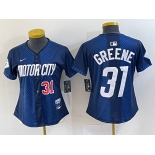 Women's Detroit Tigers #31 Riley Greene 2024 Navy City Connect Cool Base Limited Stitched Jerseys